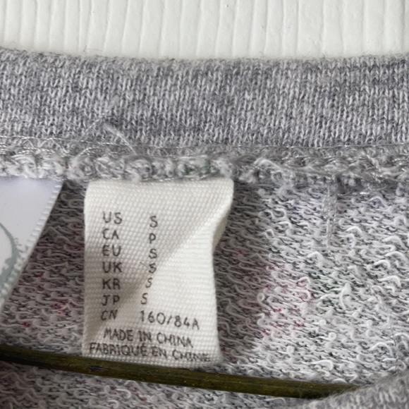 Forever 21 Disney Minnie Mouse gold grey floral pullover crew neck sweatshirt S - Picture 8 of 16